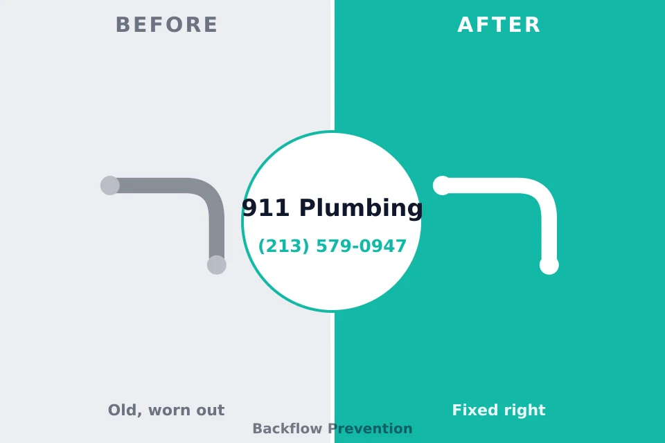 Before and after: plumbing repair Daniel, UT